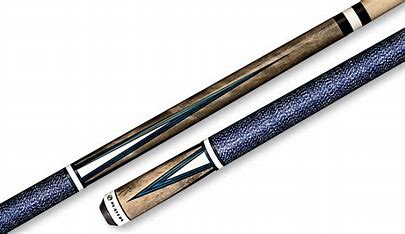 Players 4 Point White Cue with Blue Double Pressed Irish Linen Wrap