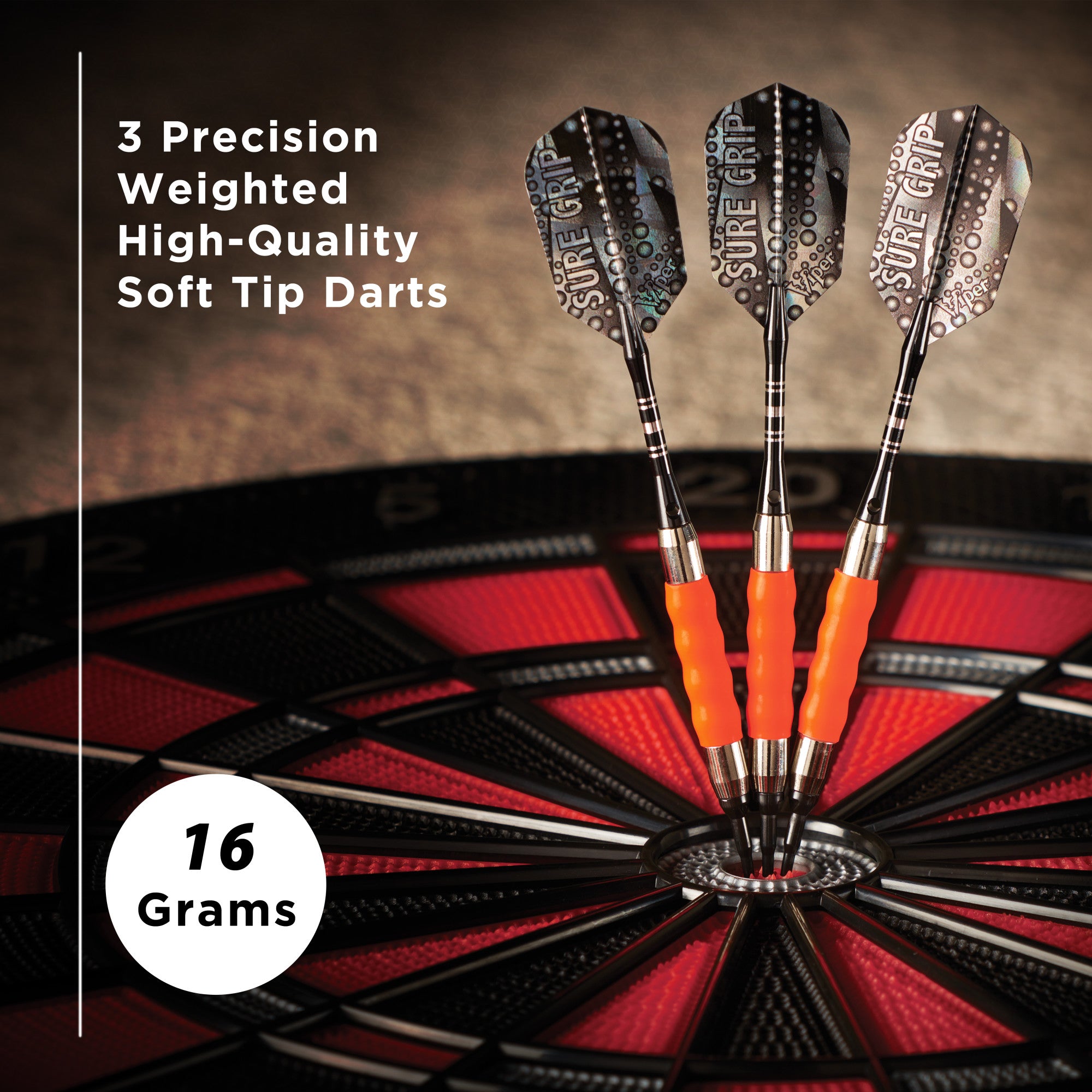 Viper 20-0003 Sure Grip Soft Tip Darts Orange
