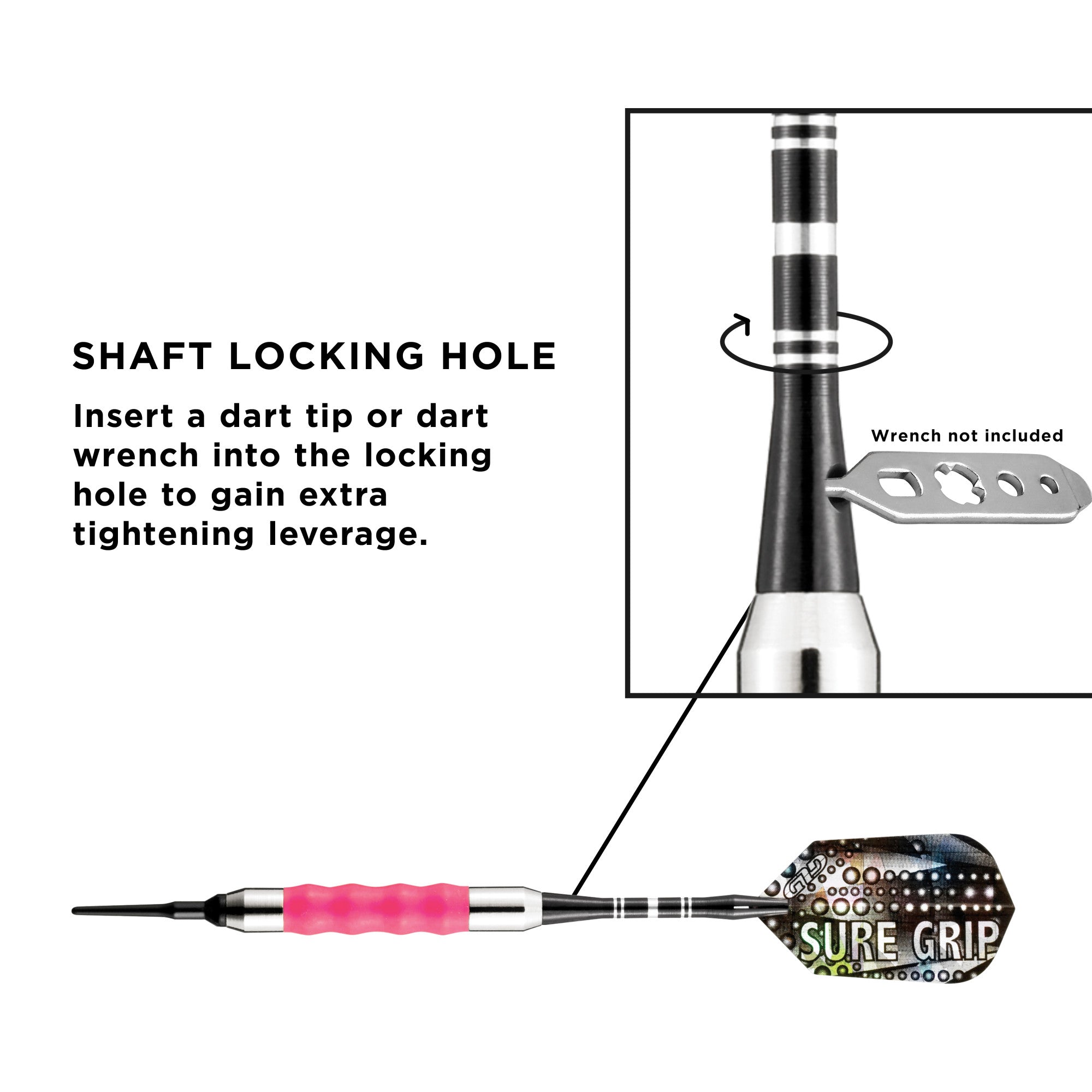 Viper 20-0004 Sure Grip Soft Tip Darts Pink