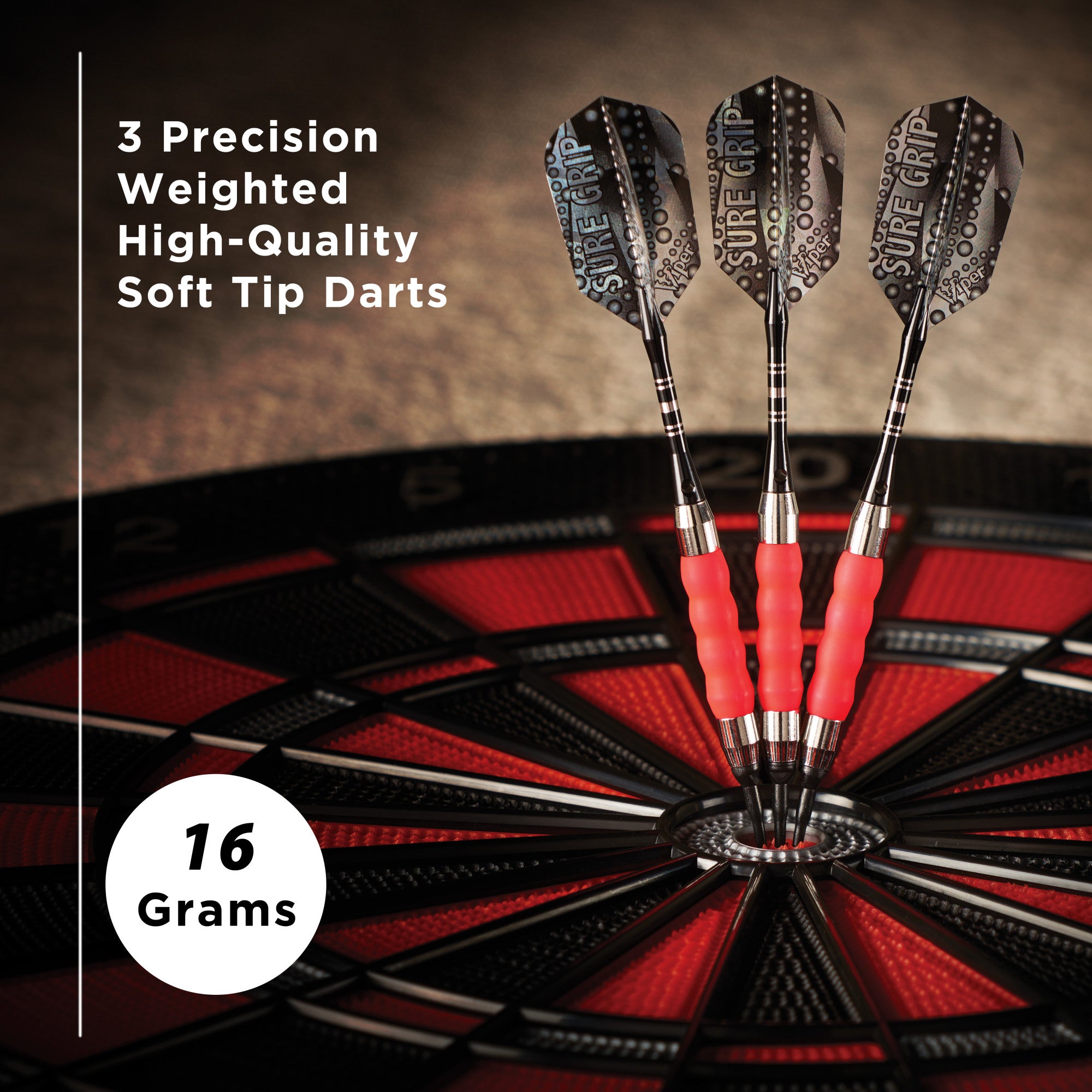 Viper 20-0004 Sure Grip Soft Tip Darts Pink