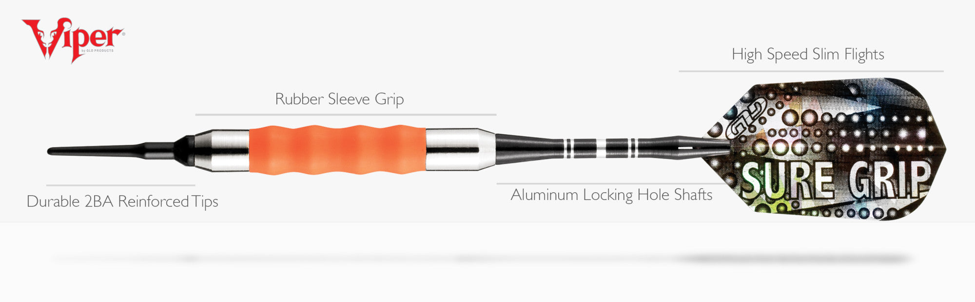 Viper 20-0005 Sure Grip Soft Tip Darts Green