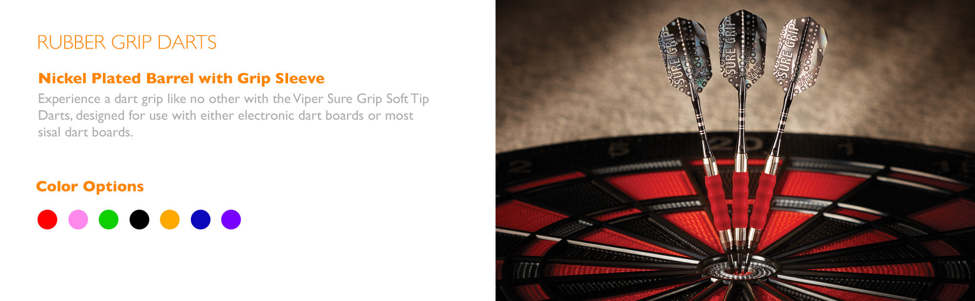 Viper 20-0008 Sure Grip Soft Tip Darts Blue