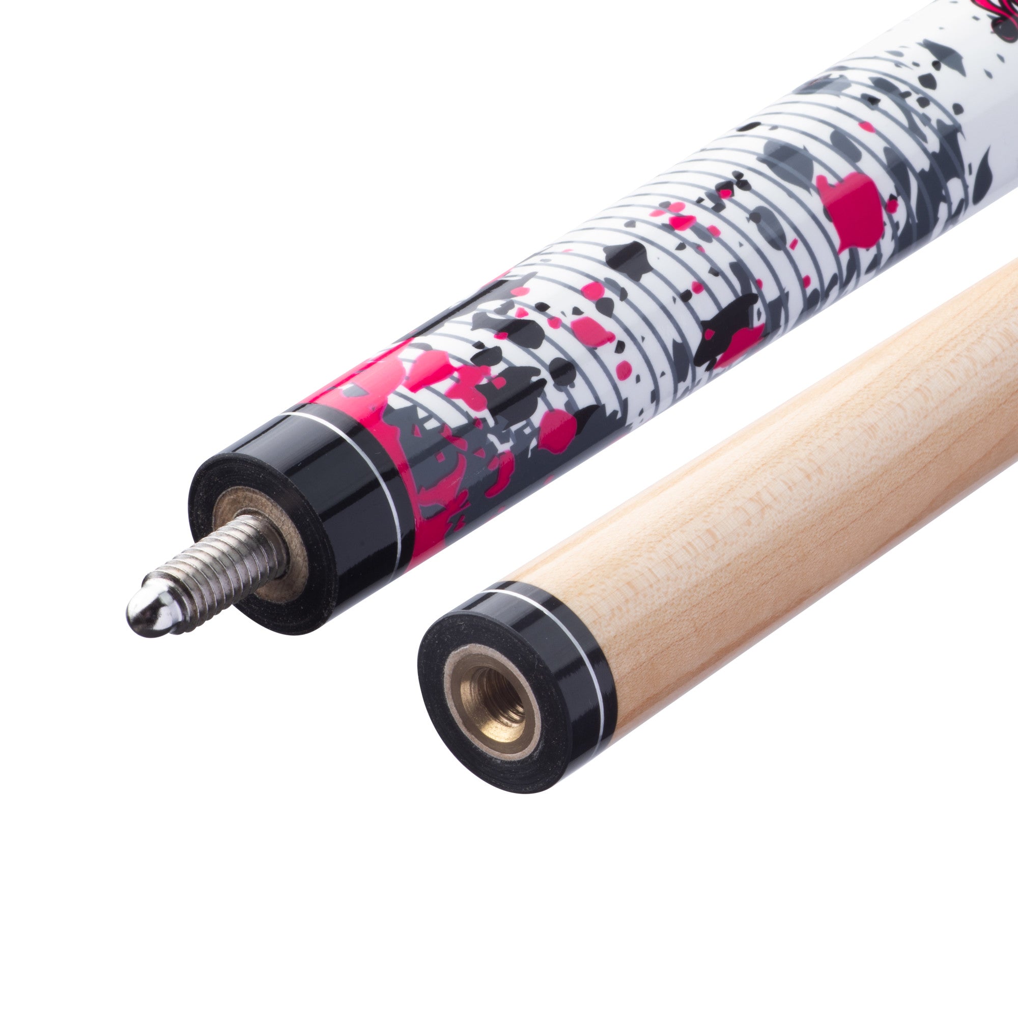 Viper 50-0406 Underground Pink Bones Junior Billiard/Pool Cue Stick