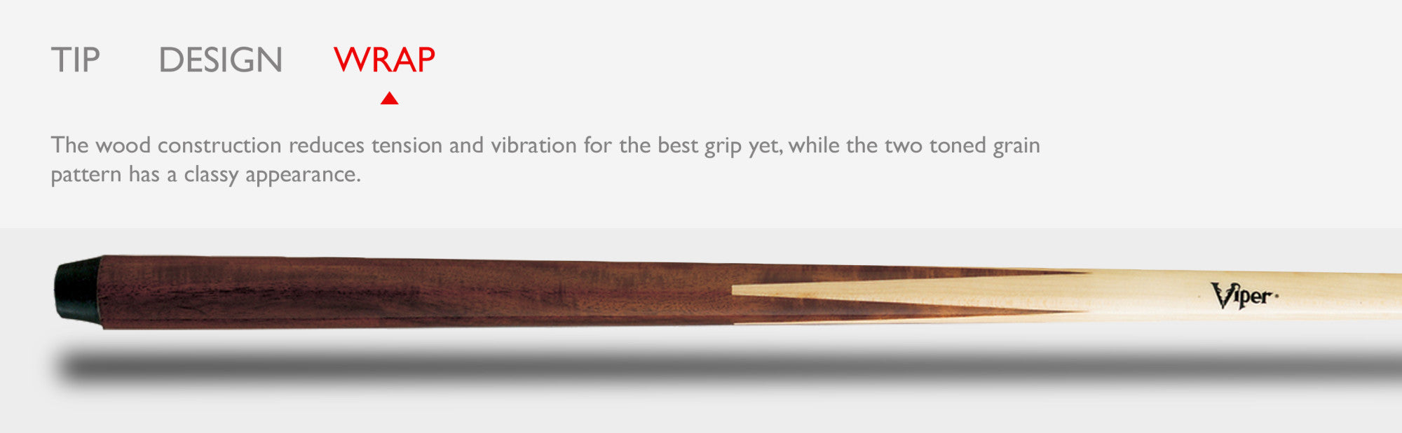 Viper 50-0504 One Piece 48" Maple Bar Billiard/Pool Cue Stick