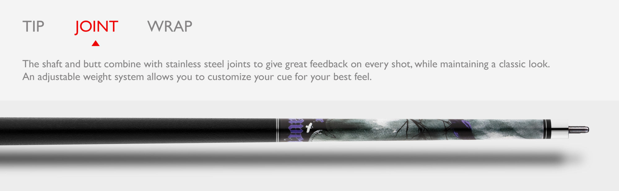 Viper 50-0650 Underground Raven Billiard/Pool Cue Stick