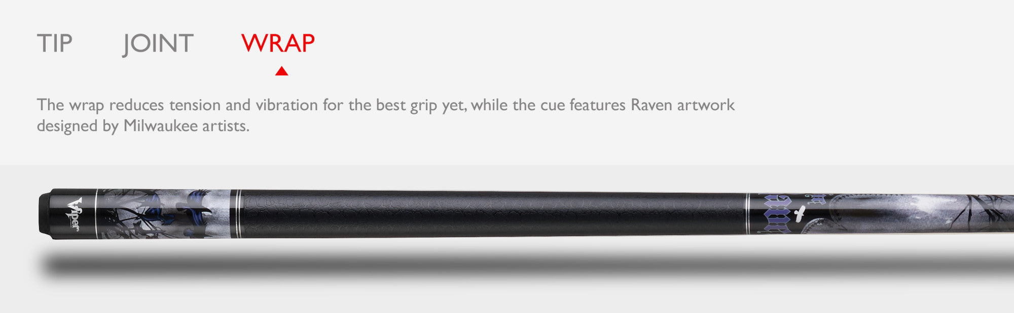 Viper 50-0650 Underground Raven Billiard/Pool Cue Stick