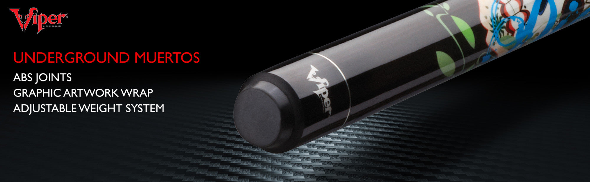 Viper 50-0660 Underground Dia de los Muertos Billiard/Pool Cue Stick
