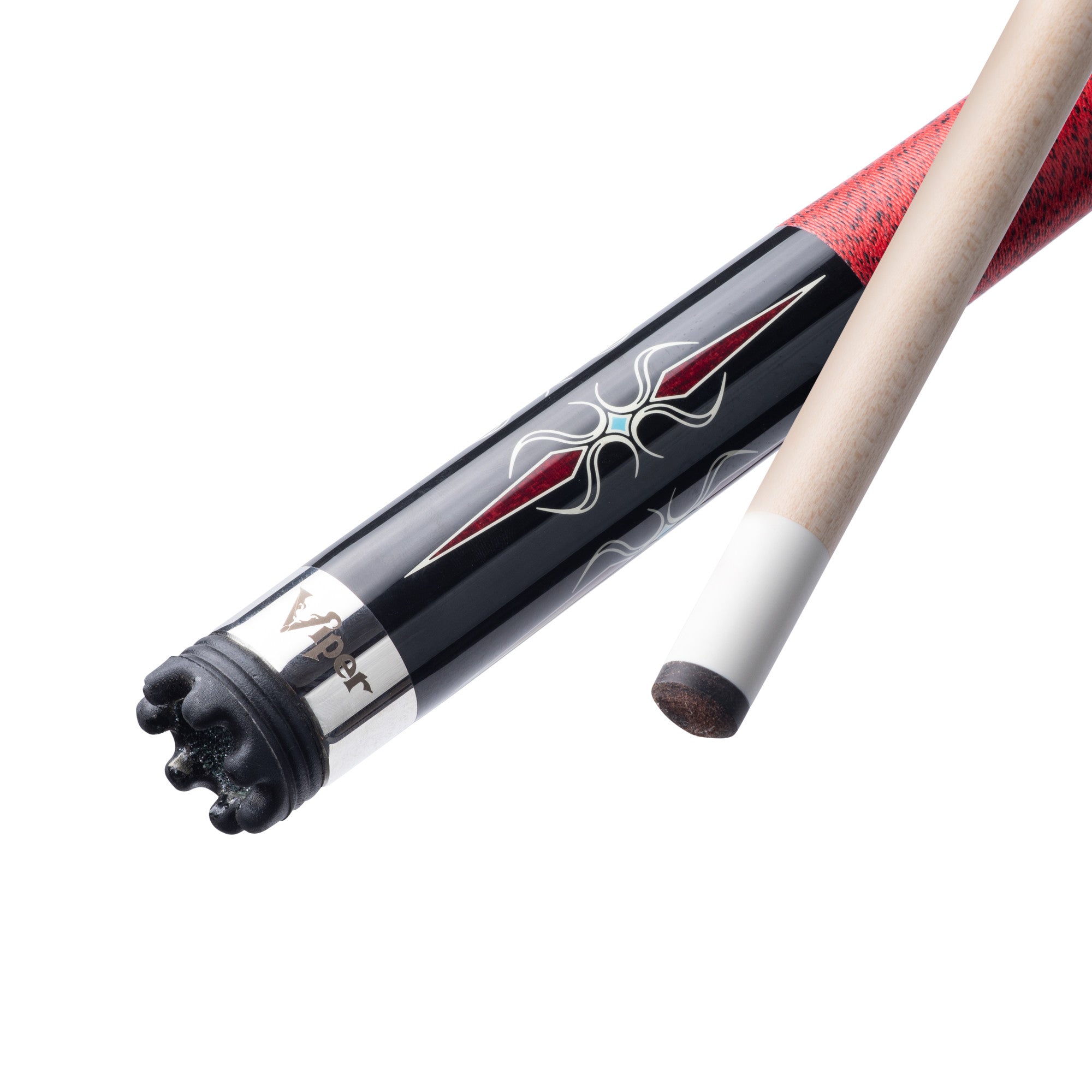 Viper 50-1250 Sinister Red and Black Wrap Billiard/Pool Cue Stick