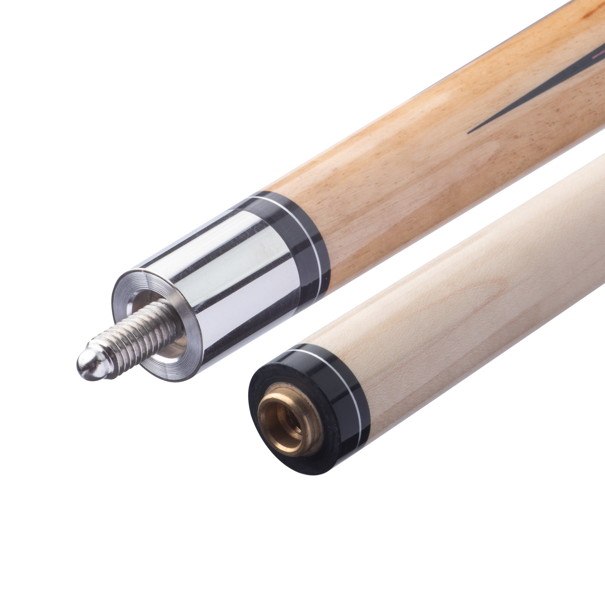 Viper 50-1252 Sinister Black and White Wrap with Brown Stain Billiard/Pool Cue Stick