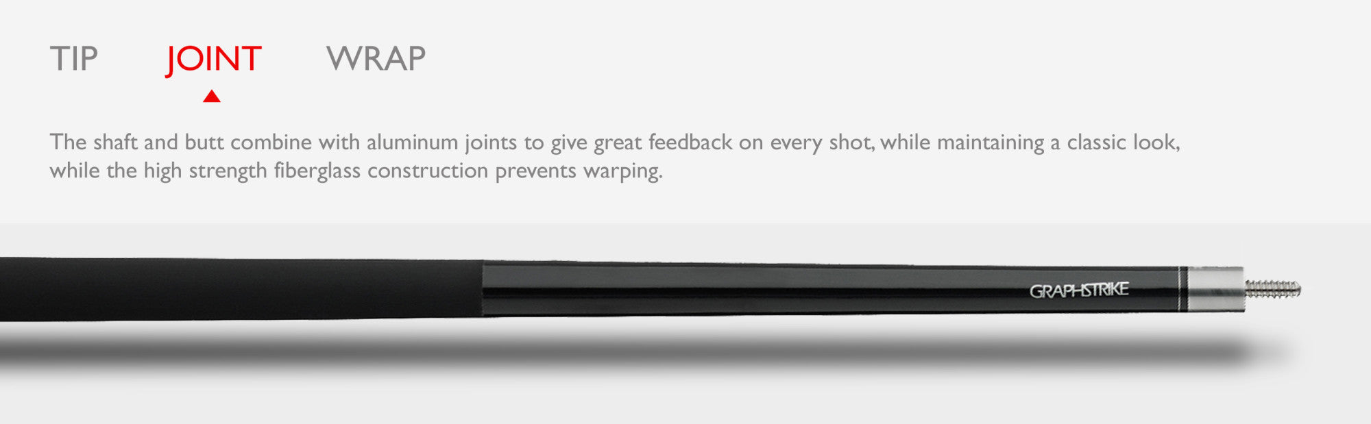 Viper 50-8115 Graphstrike Black Billiard/Pool Cue Stick