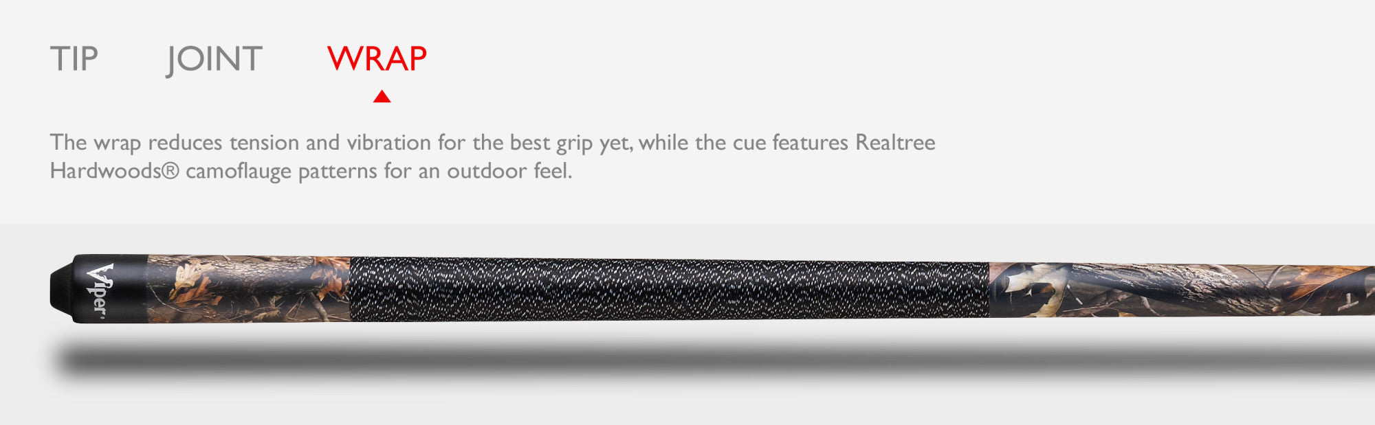 Viper 50-9000 Realtree Hardwoods Camouflage Billiard/Pool Cue Stick