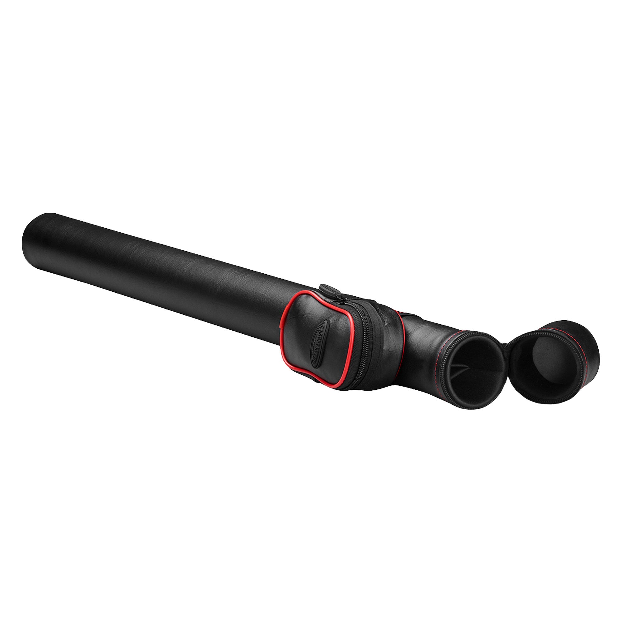 Casemaster 51-0706-02 Q-Vault Supreme Black with Red Trim Cue Case