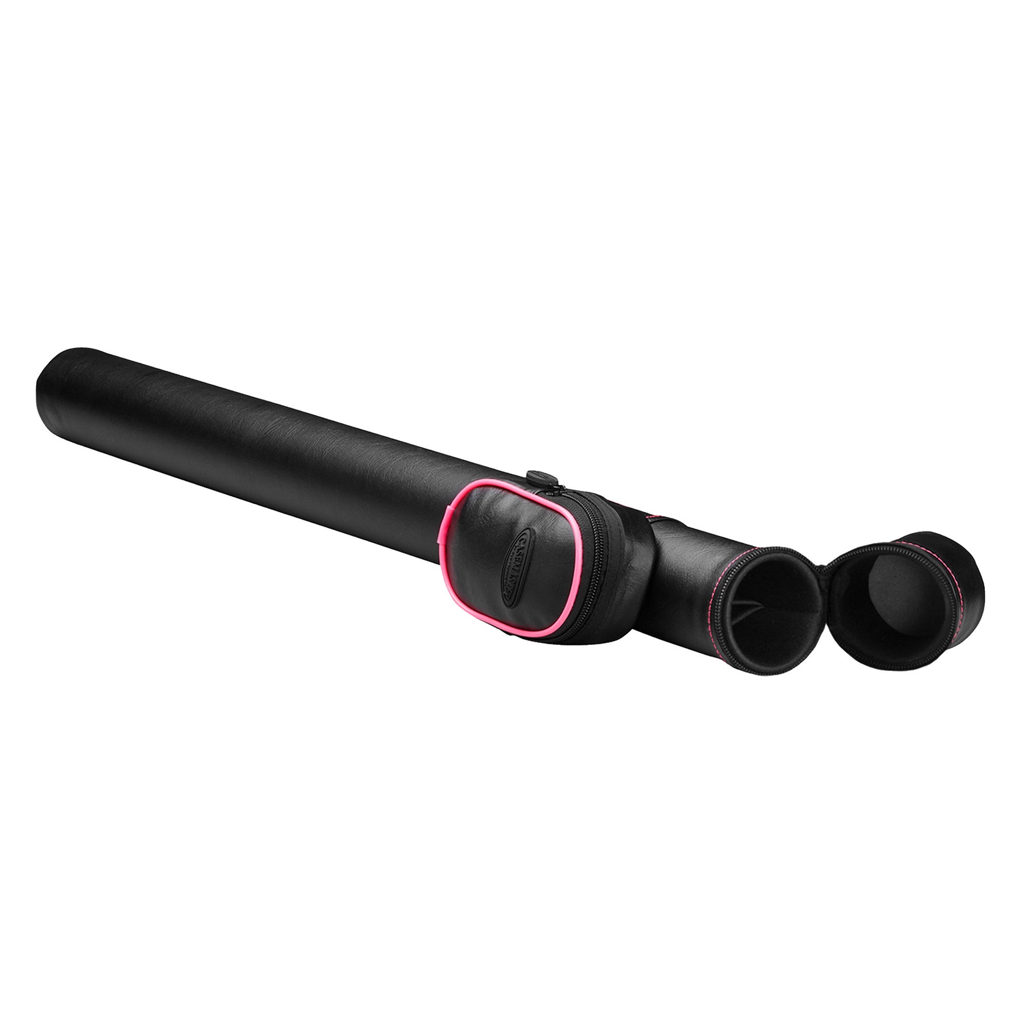 Casemaster 51-0706-12 Q-Vault Supreme Black with Pink Trim Cue Case