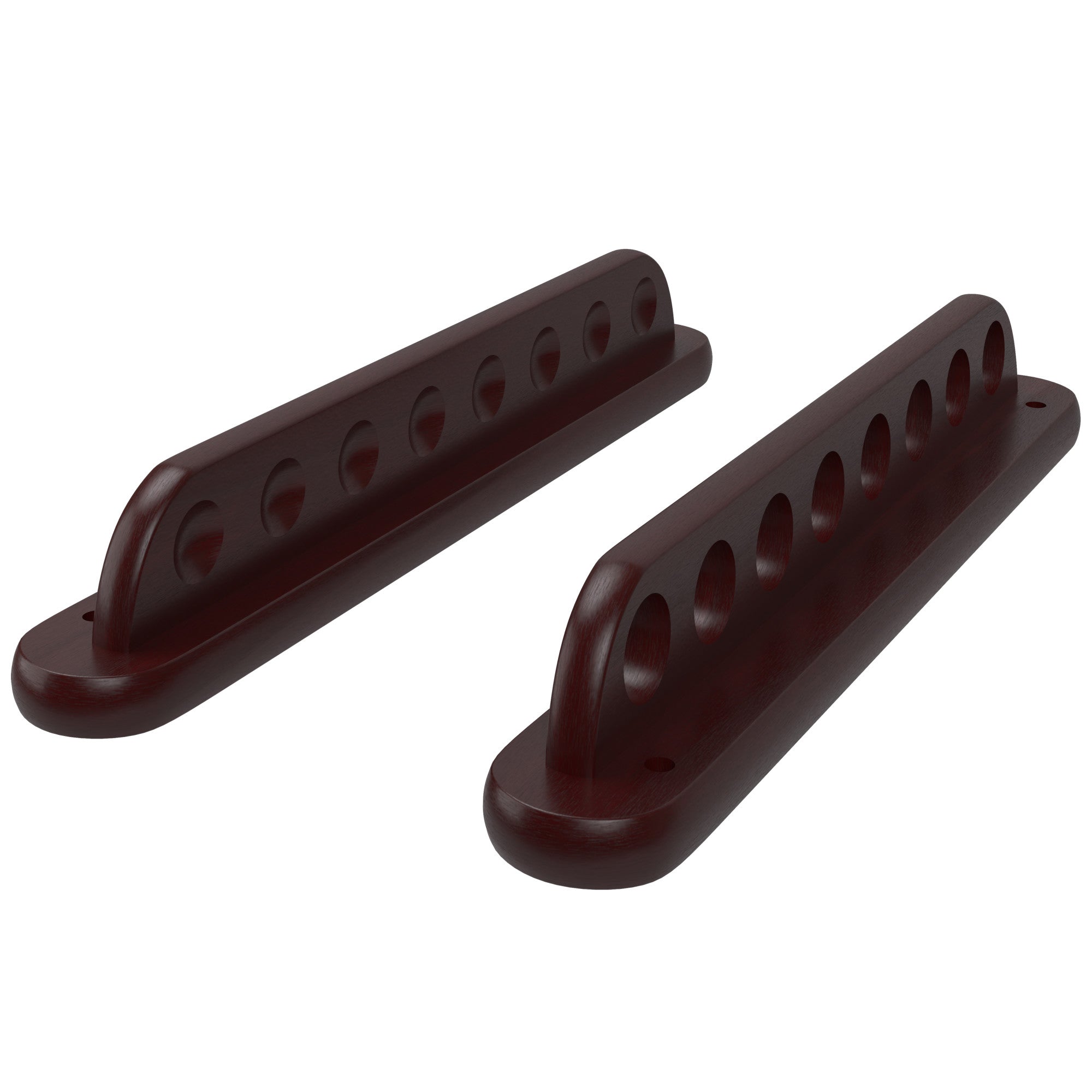 Viper 52-0116 Traditional Mahogany 8 Cue Wall Cue Rack