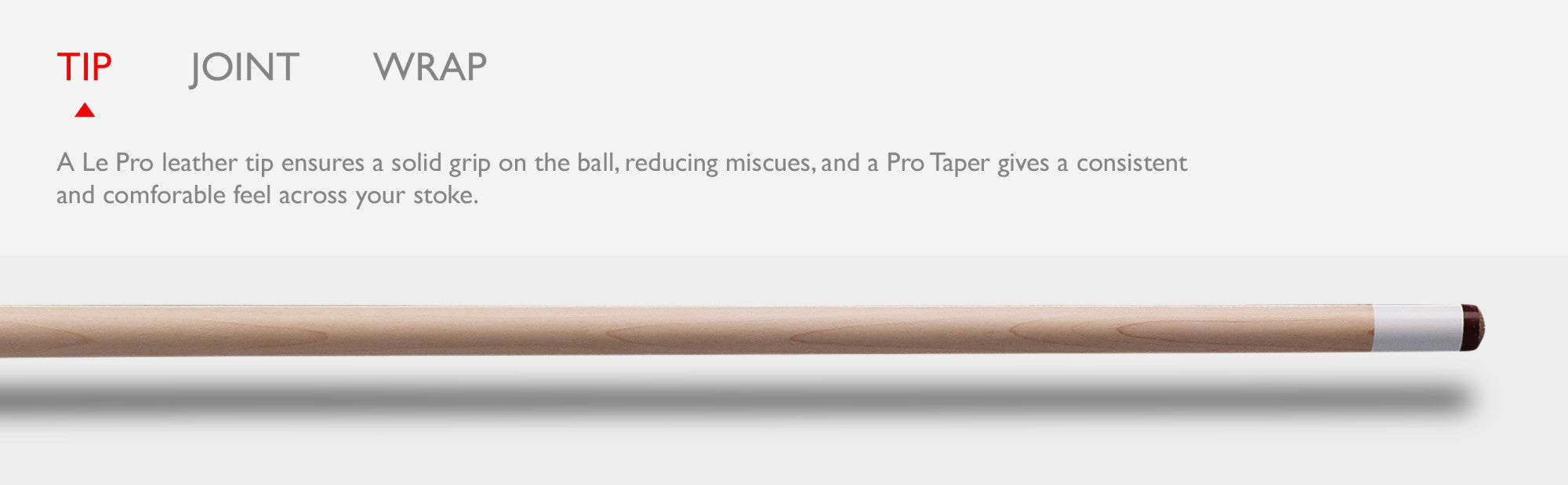 Viper PP-61 Clutch Red Billiard/Pool Cue Stick