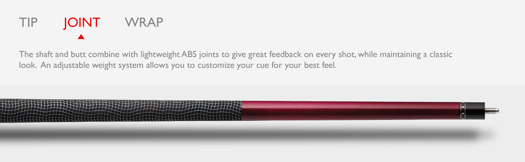 Viper PP-61 Clutch Red Billiard/Pool Cue Stick