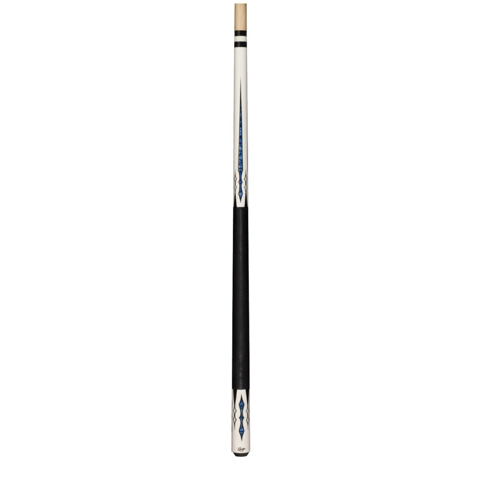 Rage White Rider Cue with Black Nylon Wrap